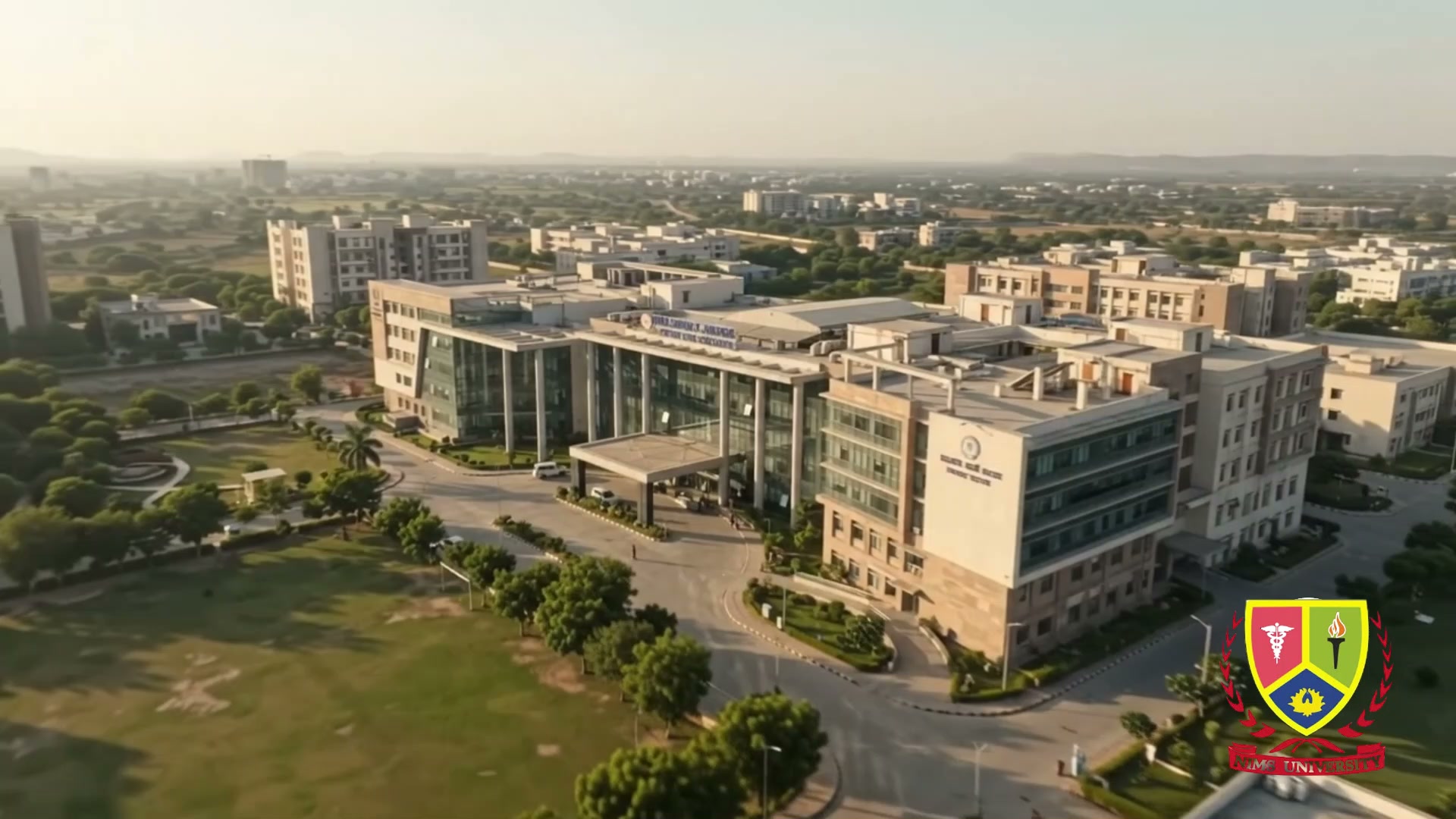 Aerial view of NIMS campus, Jaipur